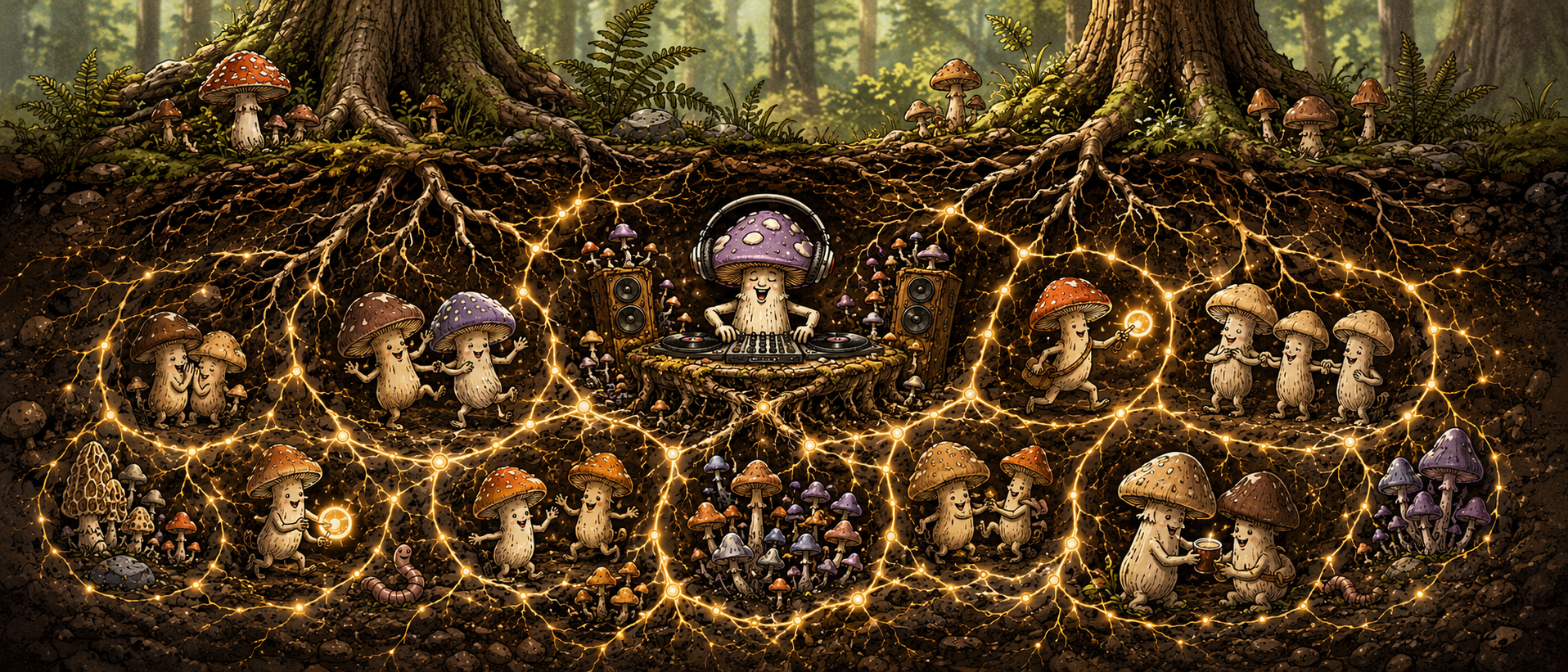 Mushroom Root Party Collection