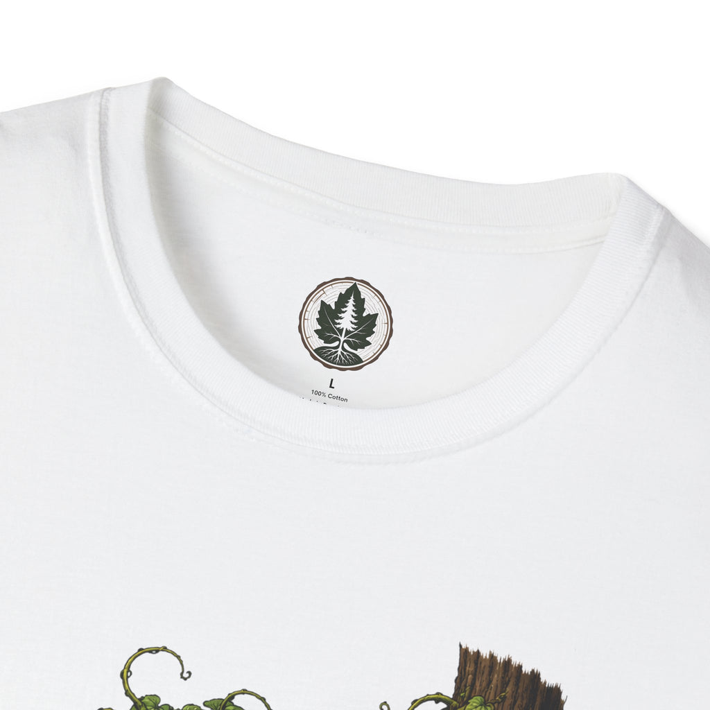 Kudzu Vine Monster with Garden Gnome Version 2 T‑Shirt