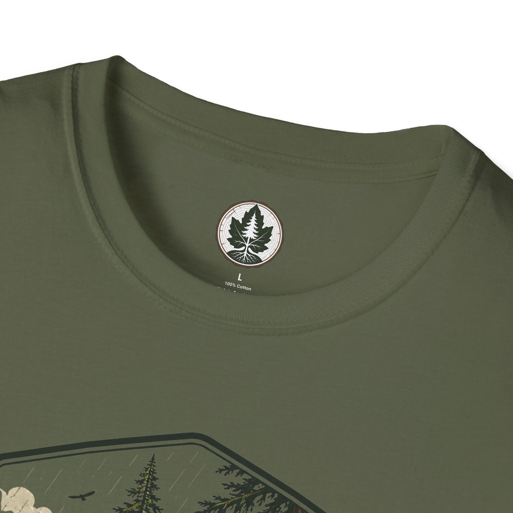 Pacific Northwest Trees, Tall, Damp, Superior T‑Shirt