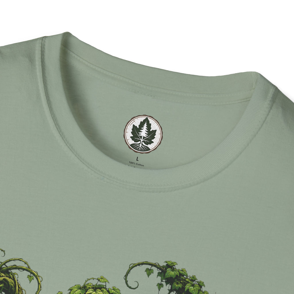 Kudzu Vine Monster with Garden Gnome Version 1 T‑Shirt