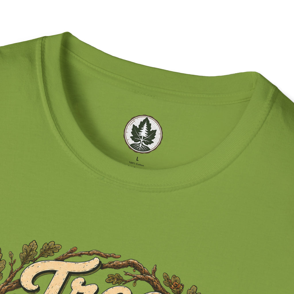Tree Zen Version 1 Framed in Oak Branches and Leaves T‑Shirt