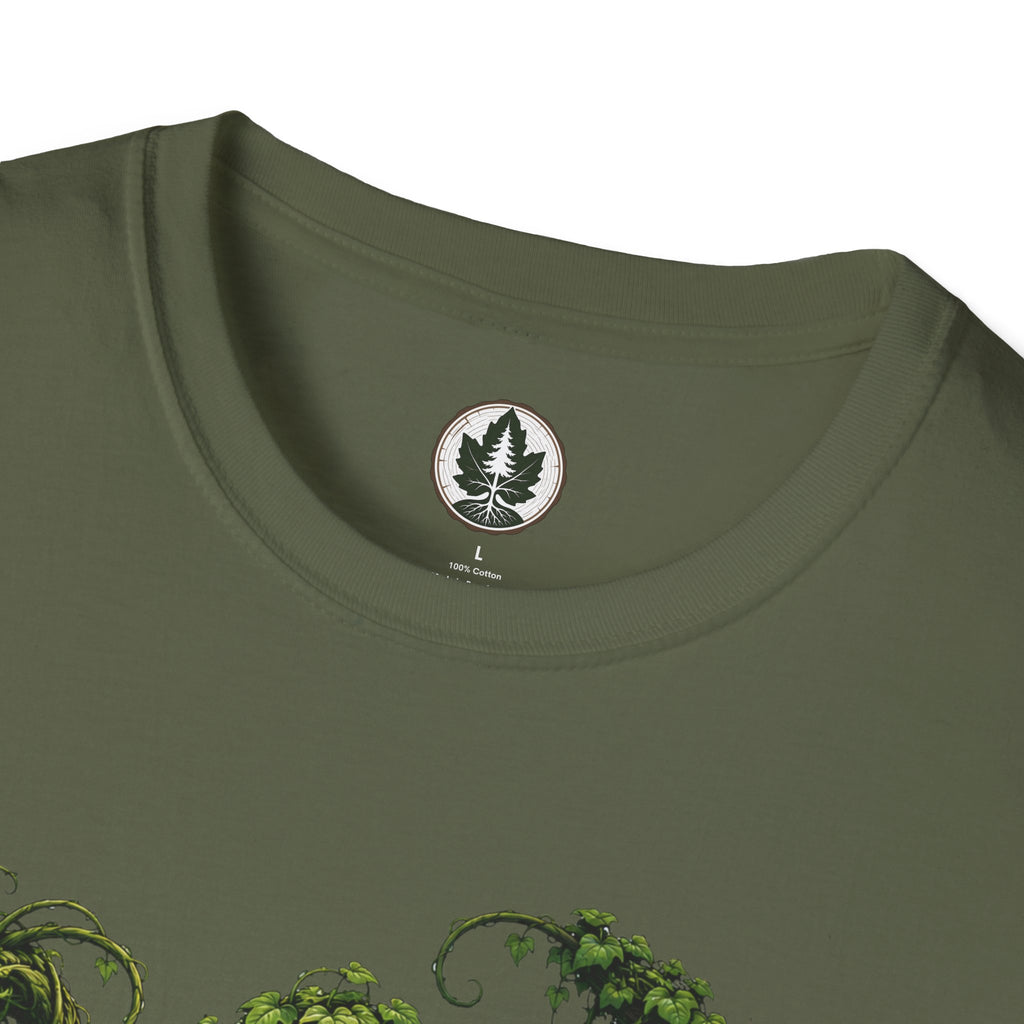 Kudzu Vine Monster with Garden Gnome Version 1 T‑Shirt