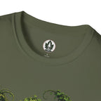 Kudzu Vine Monster with Garden Gnome Version 1 T‑Shirt