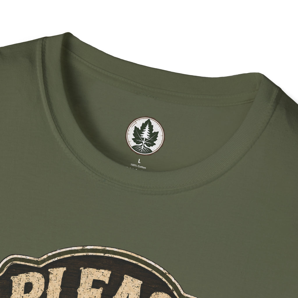 Please Leaf Me Alone (This is Why I Work Alone) Version 3 T‑Shirt