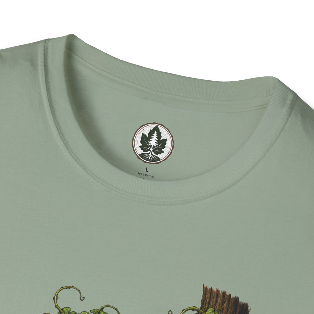 Kudzu Vine Monster with Garden Gnome Version 2 T‑Shirt