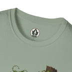 Kudzu Vine Monster with Garden Gnome Version 2 T‑Shirt