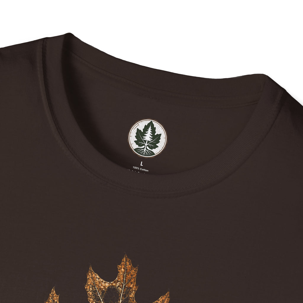 Skeleton Red Oak Leaf T‑Shirt