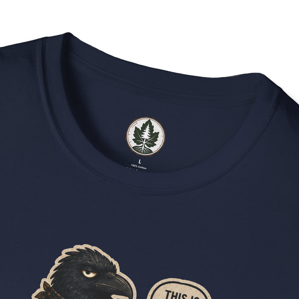 Please Leaf Me Alone (This is Why I Work Alone) Version 2 T‑Shirt