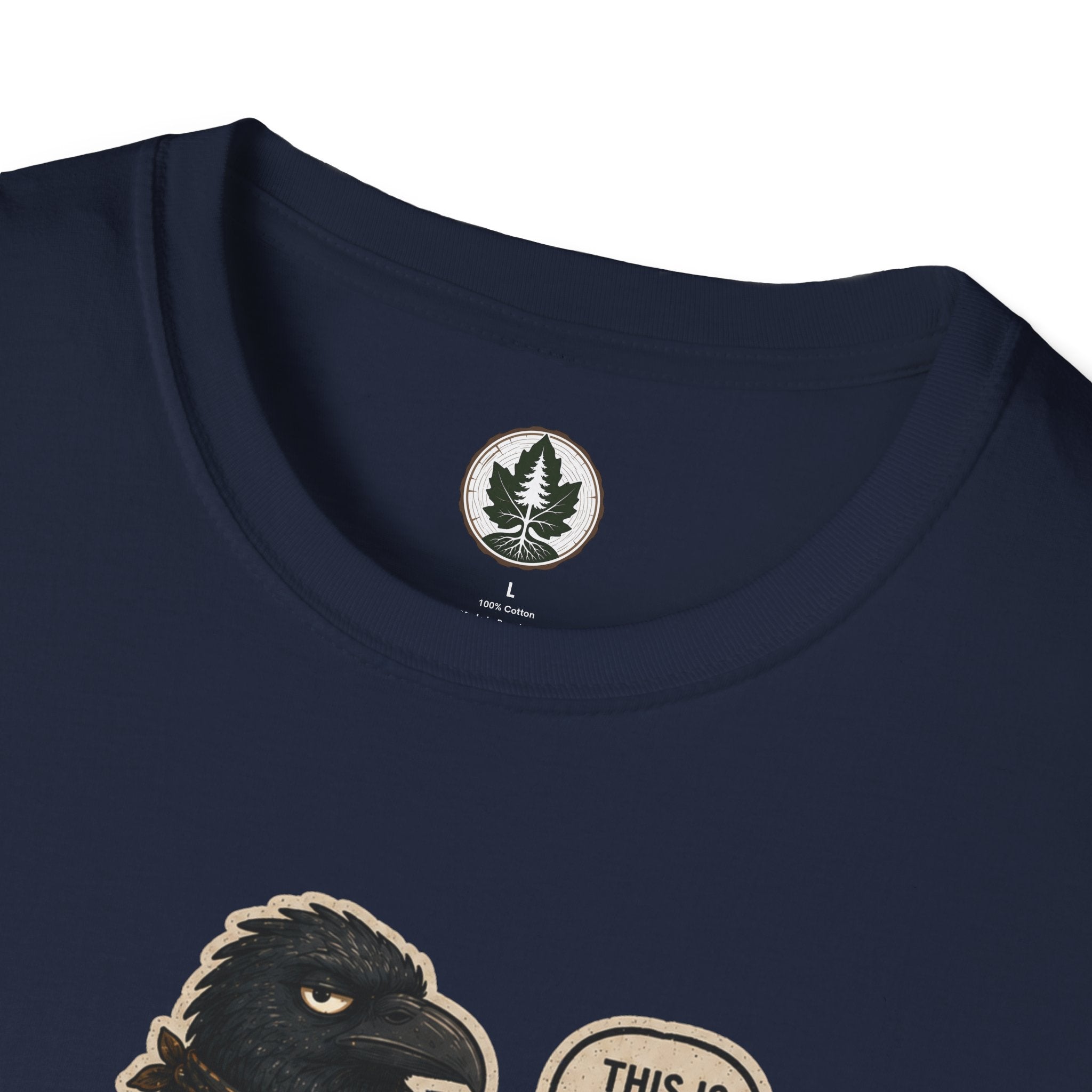 Please Leaf Me Alone (This is Why I Work Alone) Version 2 T‑Shirt