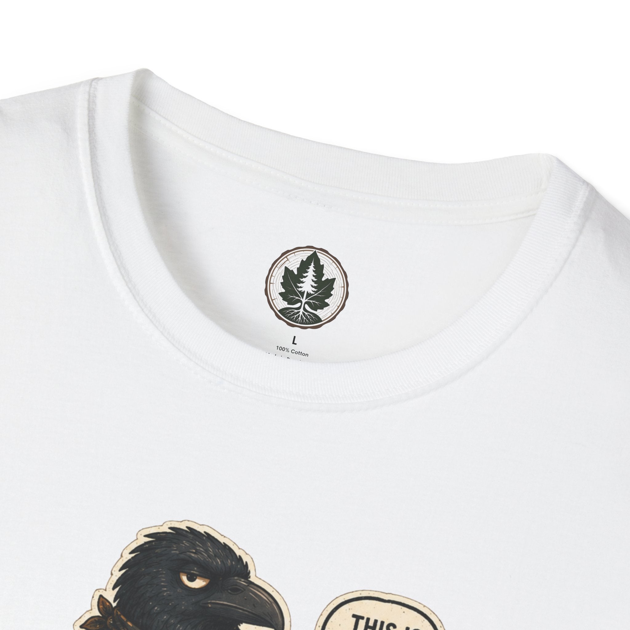 Please Leaf Me Alone (This is Why I Work Alone) Version 2 T‑Shirt