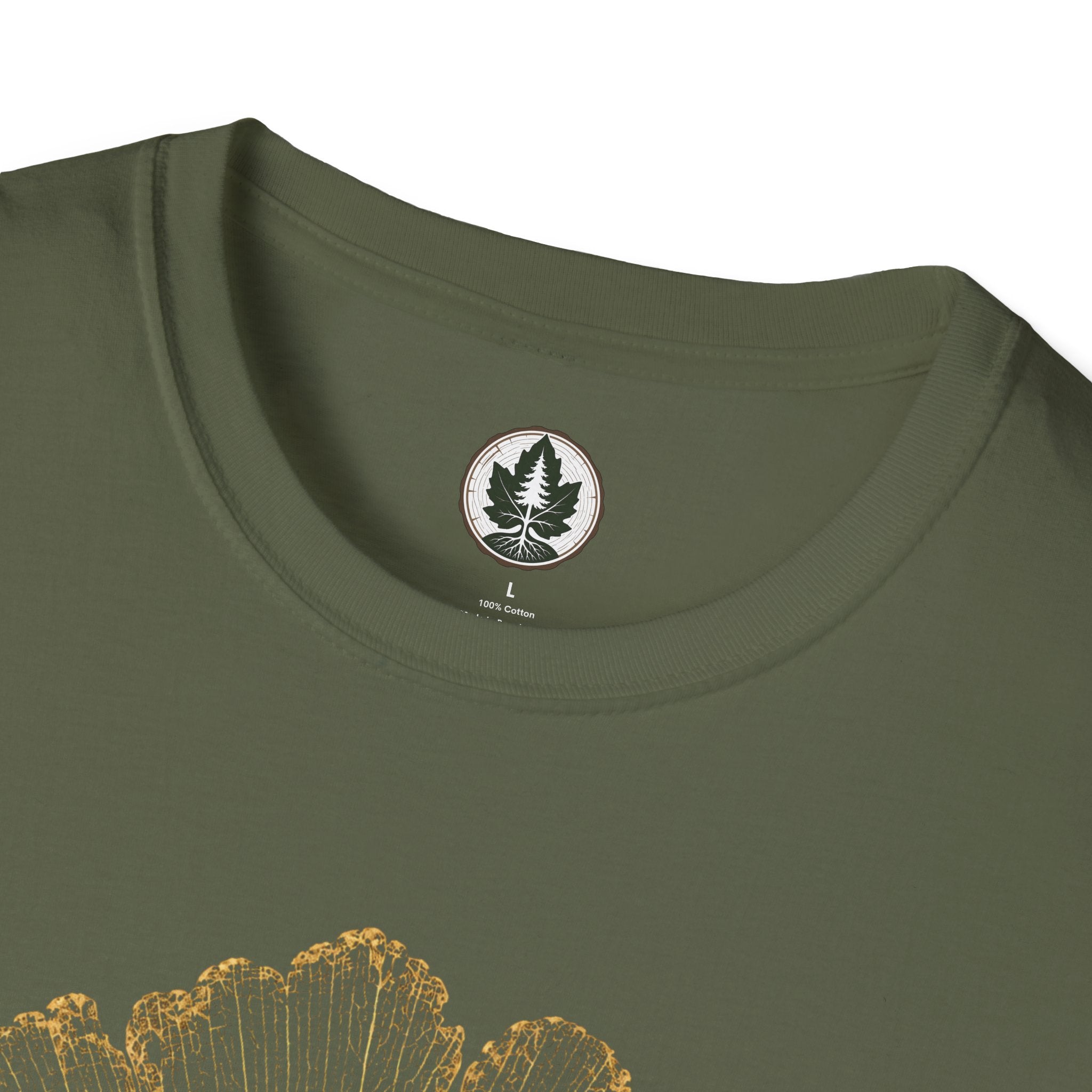 Skeleton Ginkgo Leaf T‑Shirt