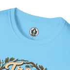 Tree Zen Version 1 Framed in Oak Branches and Leaves T‑Shirt