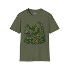 Kudzu Vine Monster with Garden Gnome Version 1 T‑Shirt