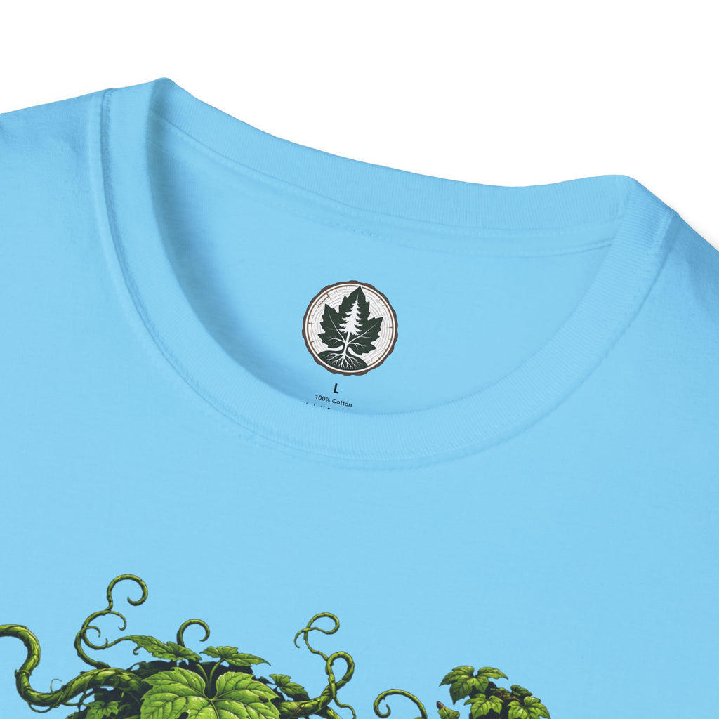 Kudzu Vine Monster with Garden Gnome Version 3 T‑Shirt