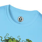 Kudzu Vine Monster with Garden Gnome Version 3 T‑Shirt