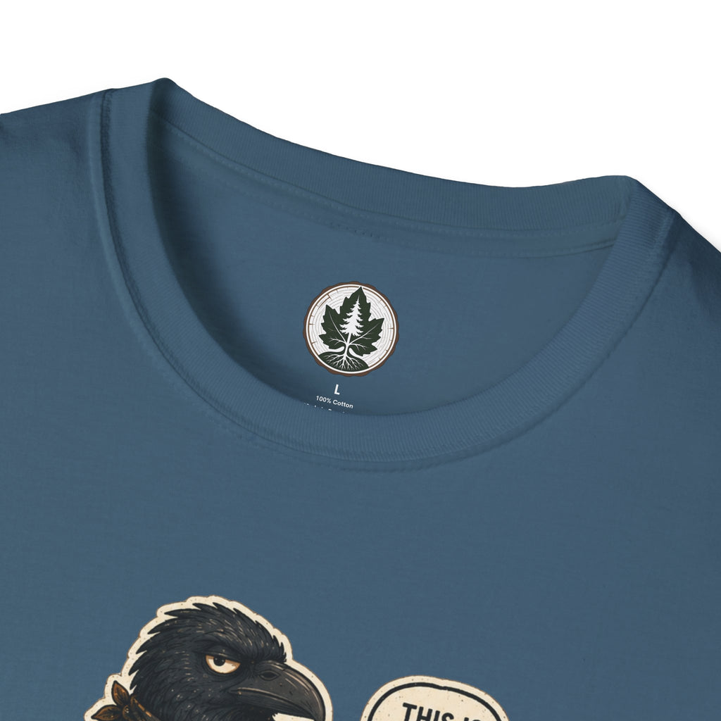 Please Leaf Me Alone (This is Why I Work Alone) Version 2 T‑Shirt