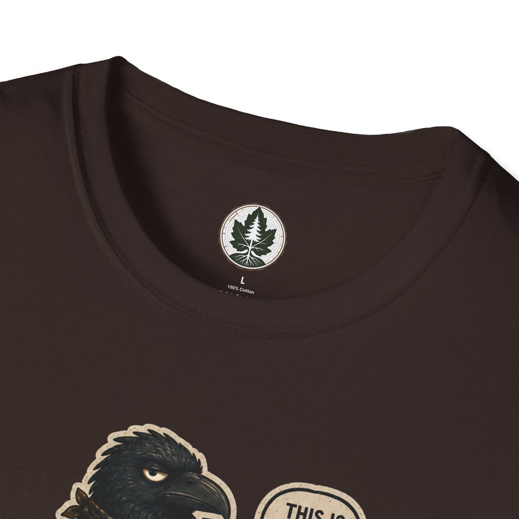 Please Leaf Me Alone (This is Why I Work Alone) Version 2 T‑Shirt