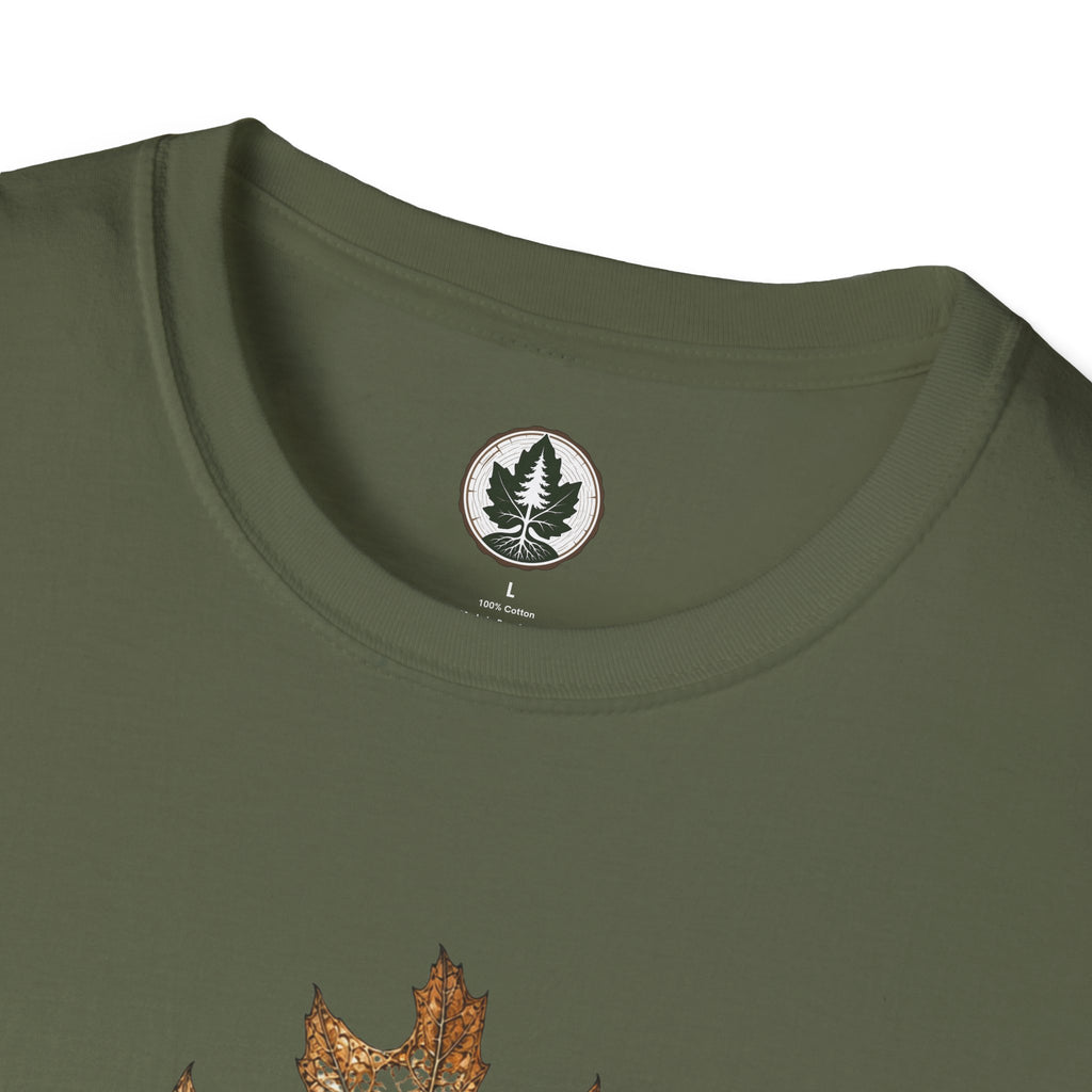 Skeleton Red Oak Leaf T‑Shirt