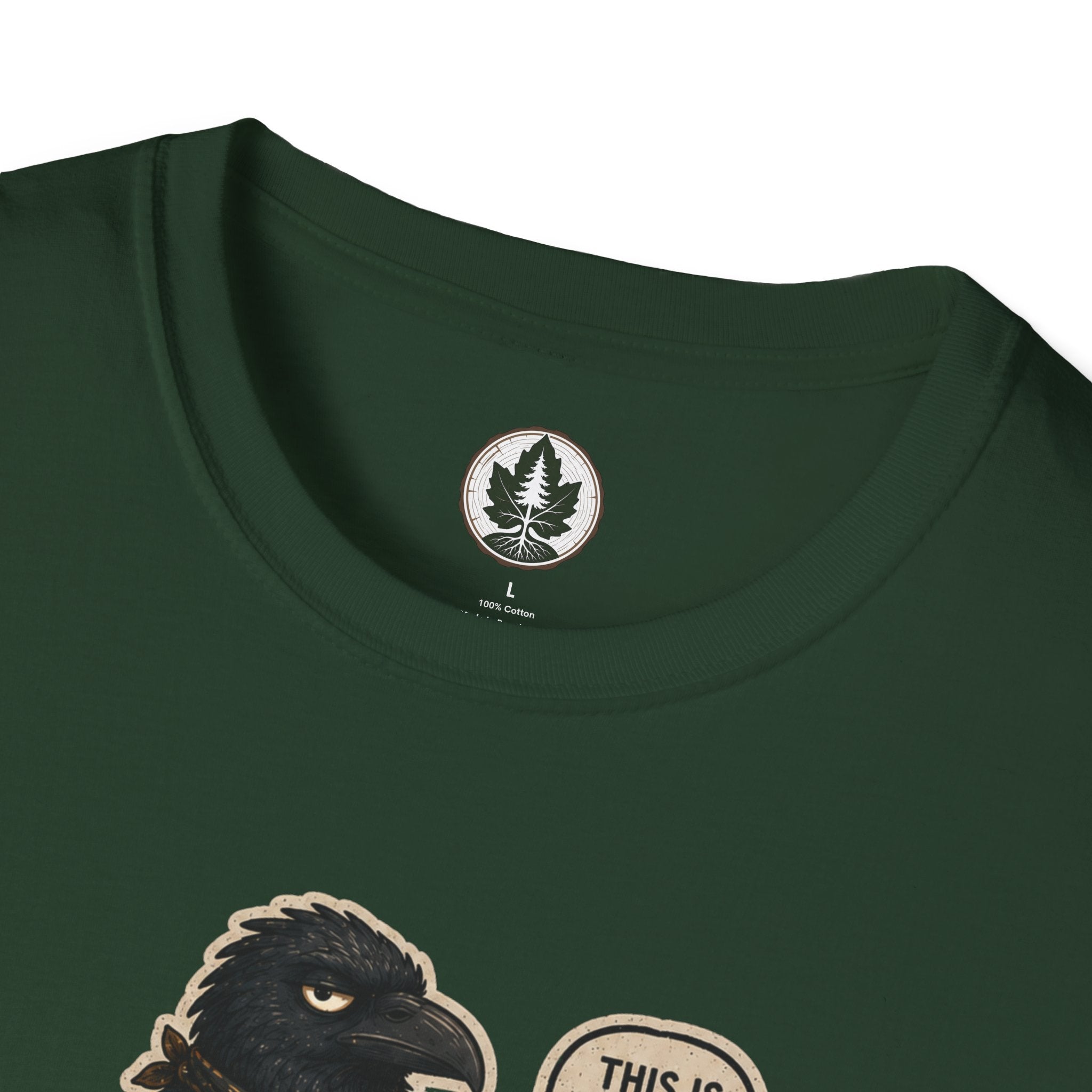 Please Leaf Me Alone (This is Why I Work Alone) Version 2 T‑Shirt