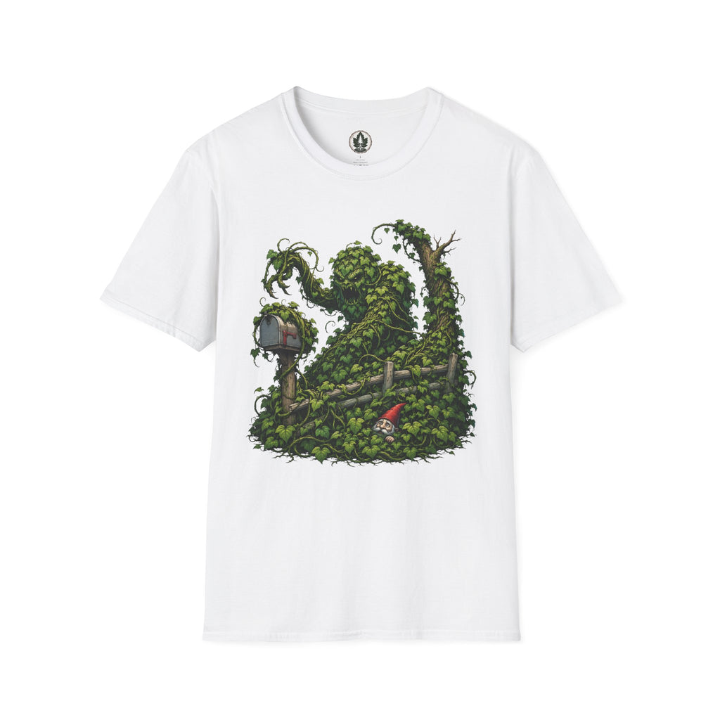 Kudzu Vine Monster with Garden Gnome Version 1 T‑Shirt