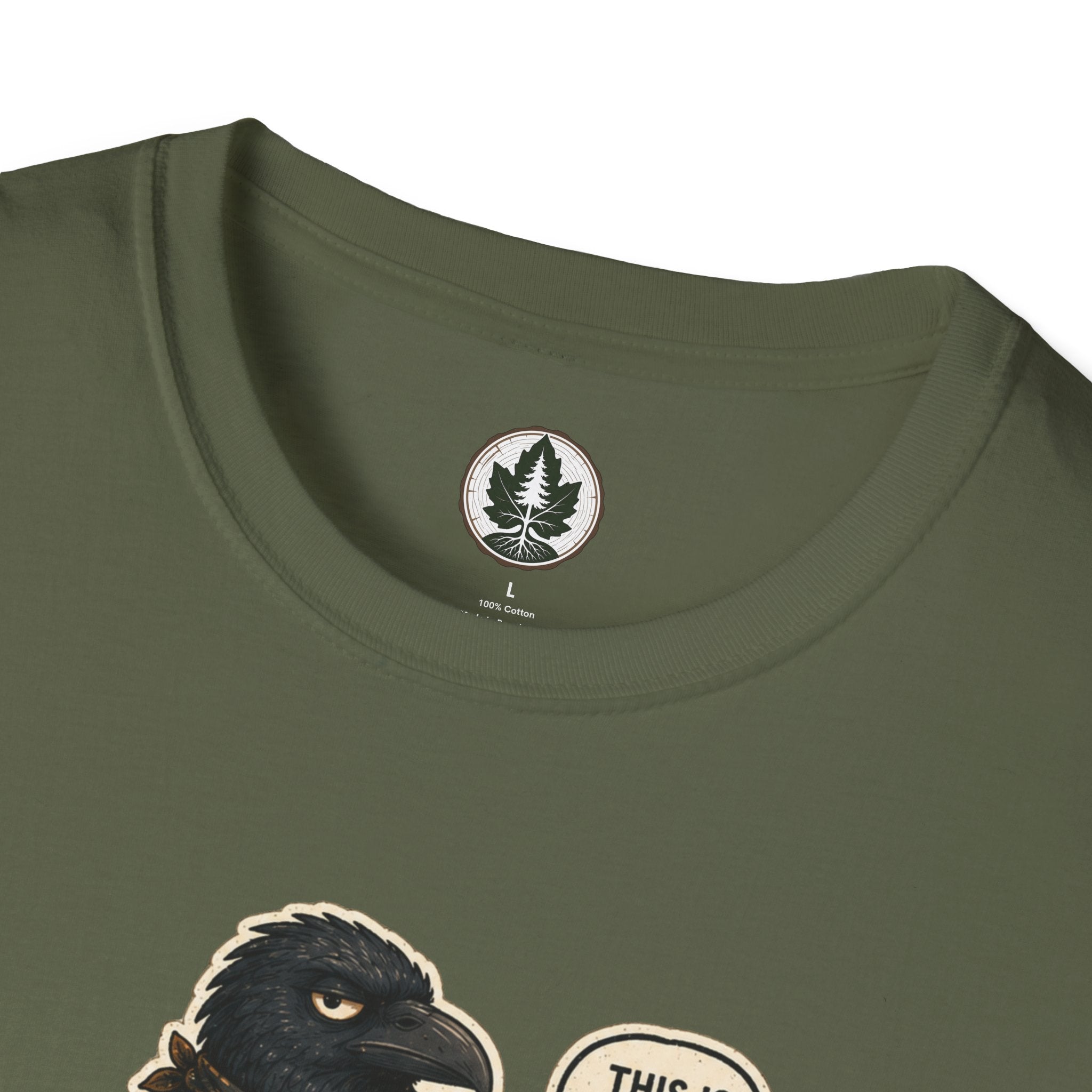 Please Leaf Me Alone (This is Why I Work Alone) Version 2 T‑Shirt