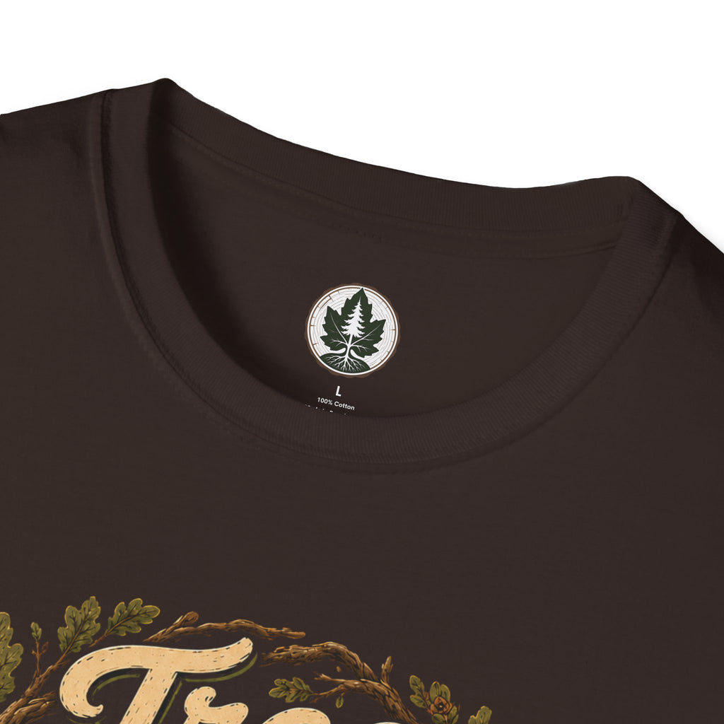 Tree Zen Version 1 Framed in Oak Branches and Leaves T‑Shirt