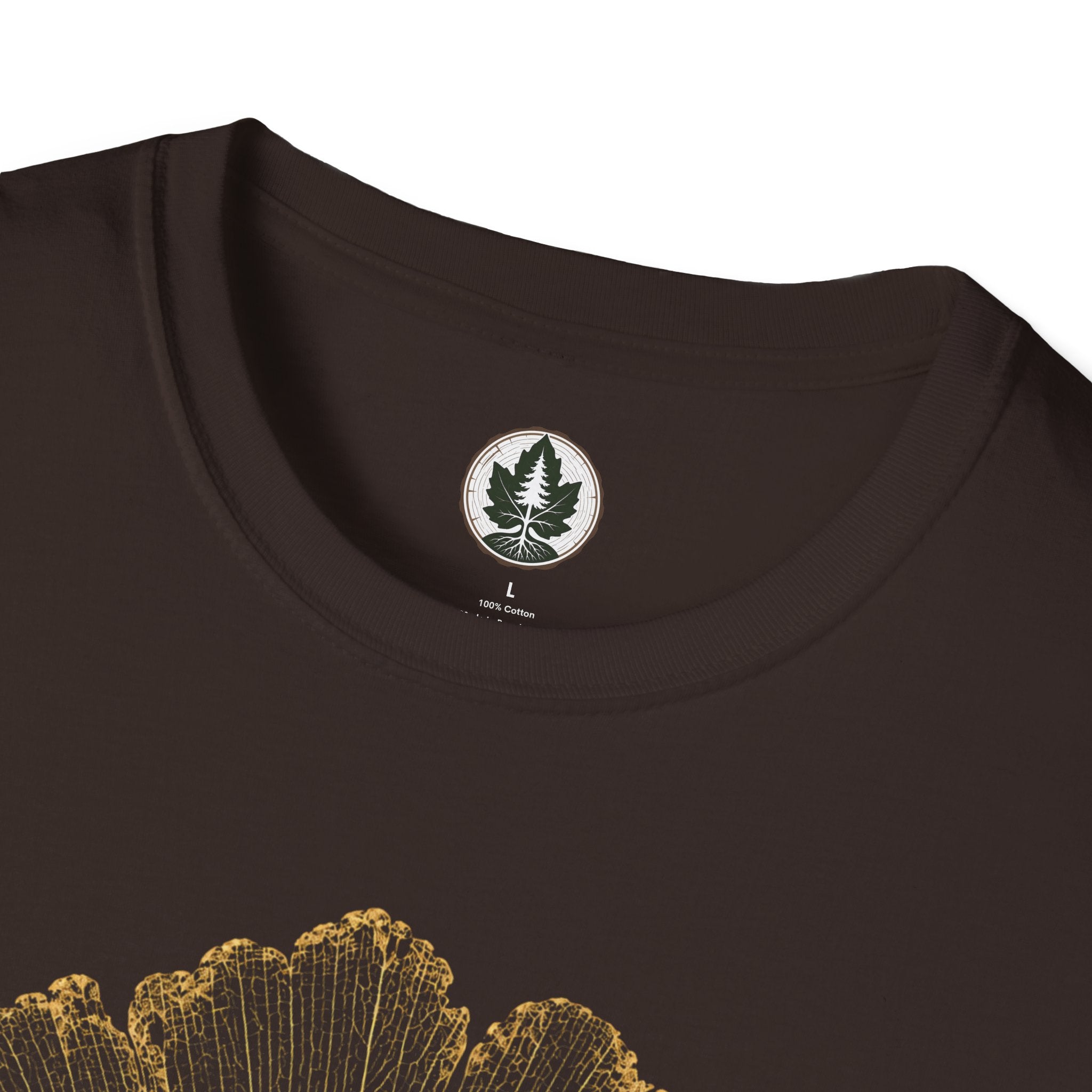 Skeleton Ginkgo Leaf T‑Shirt