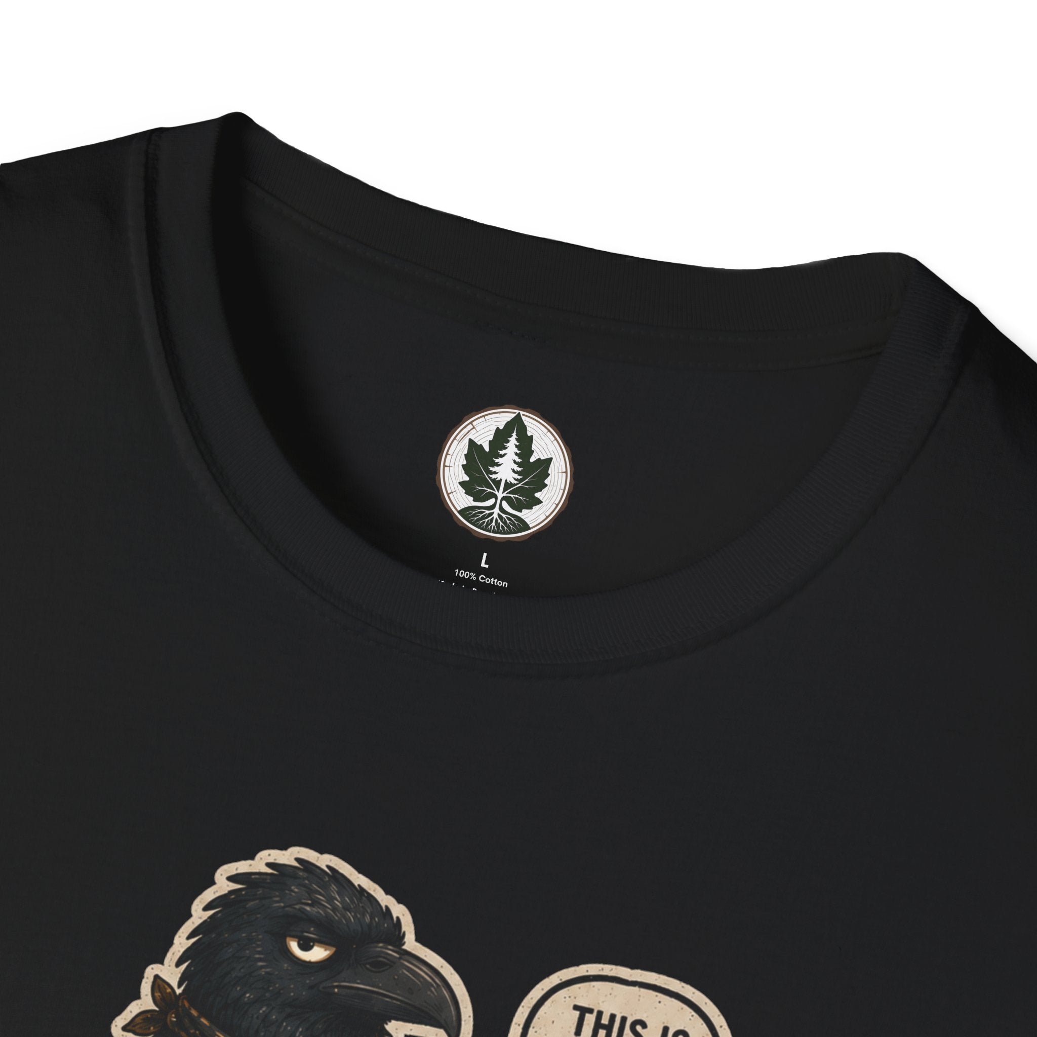 Please Leaf Me Alone (This is Why I Work Alone) Version 2 T‑Shirt