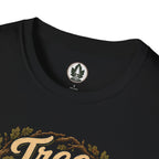 Tree Zen Version 1 Framed in Oak Branches and Leaves T‑Shirt