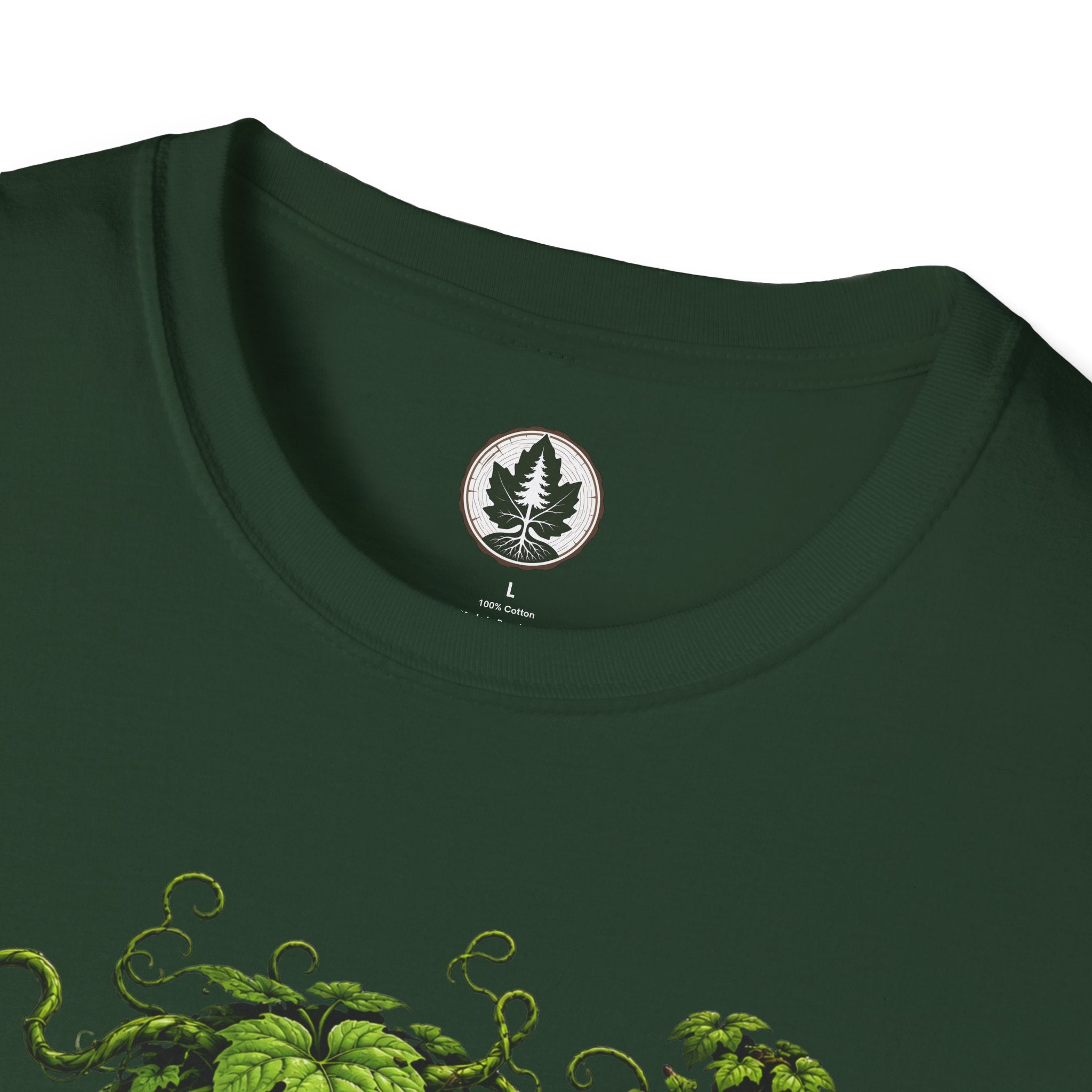 Kudzu Vine Monster with Garden Gnome Version 3 T‑Shirt