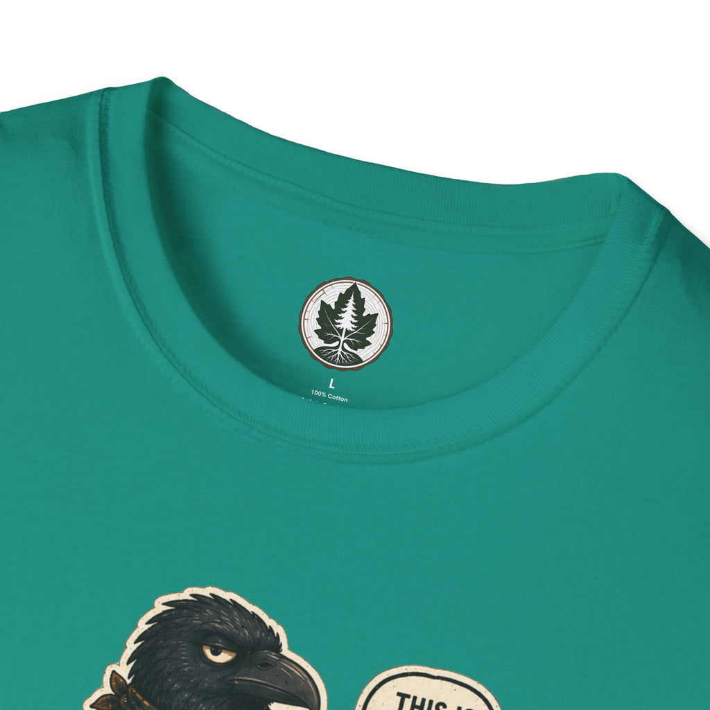 Please Leaf Me Alone (This is Why I Work Alone) Version 2 T‑Shirt
