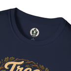 Tree Zen Version 1 Framed in Oak Branches and Leaves T‑Shirt