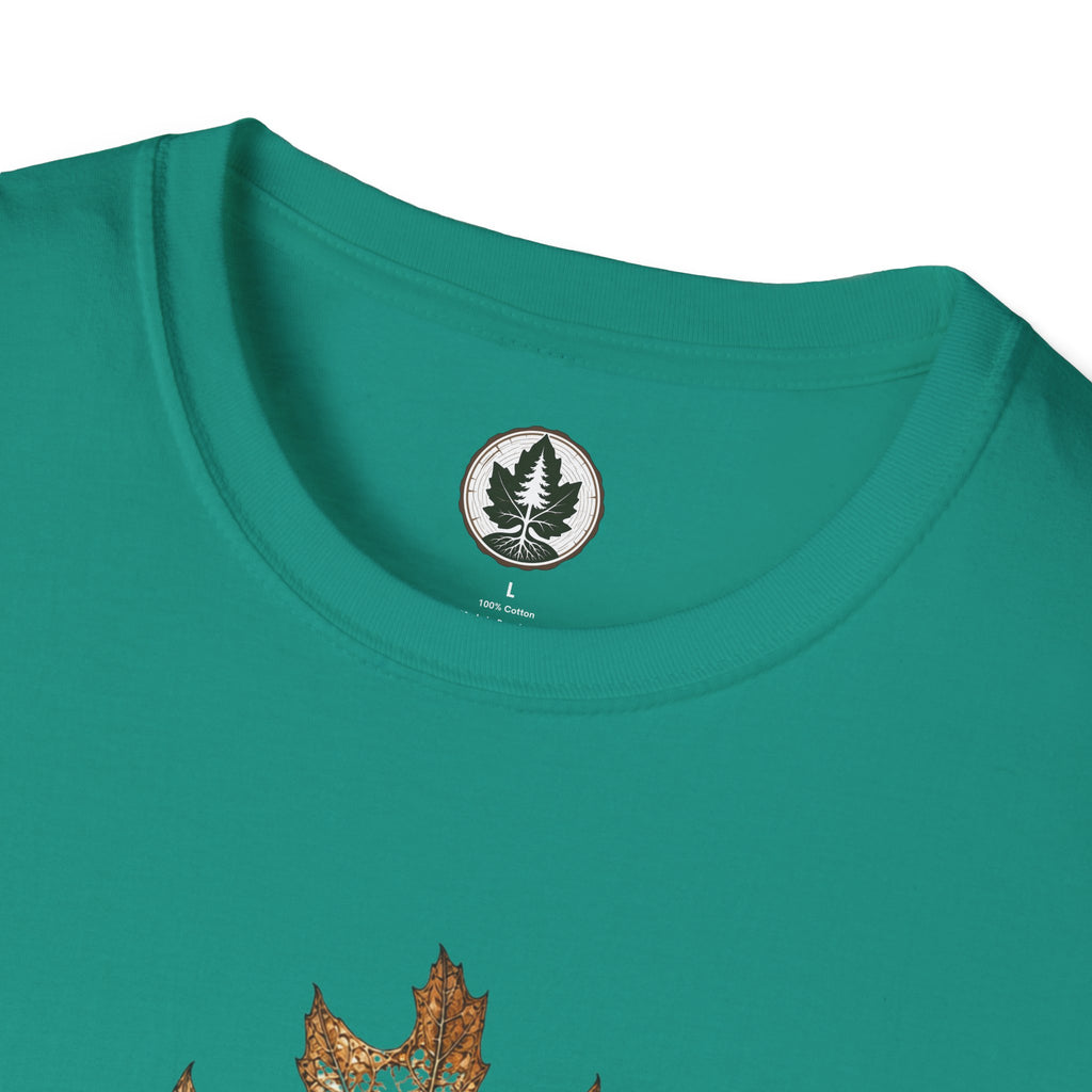 Skeleton Red Oak Leaf T‑Shirt