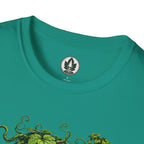 Kudzu Vine Monster with Garden Gnome Version 3 T‑Shirt