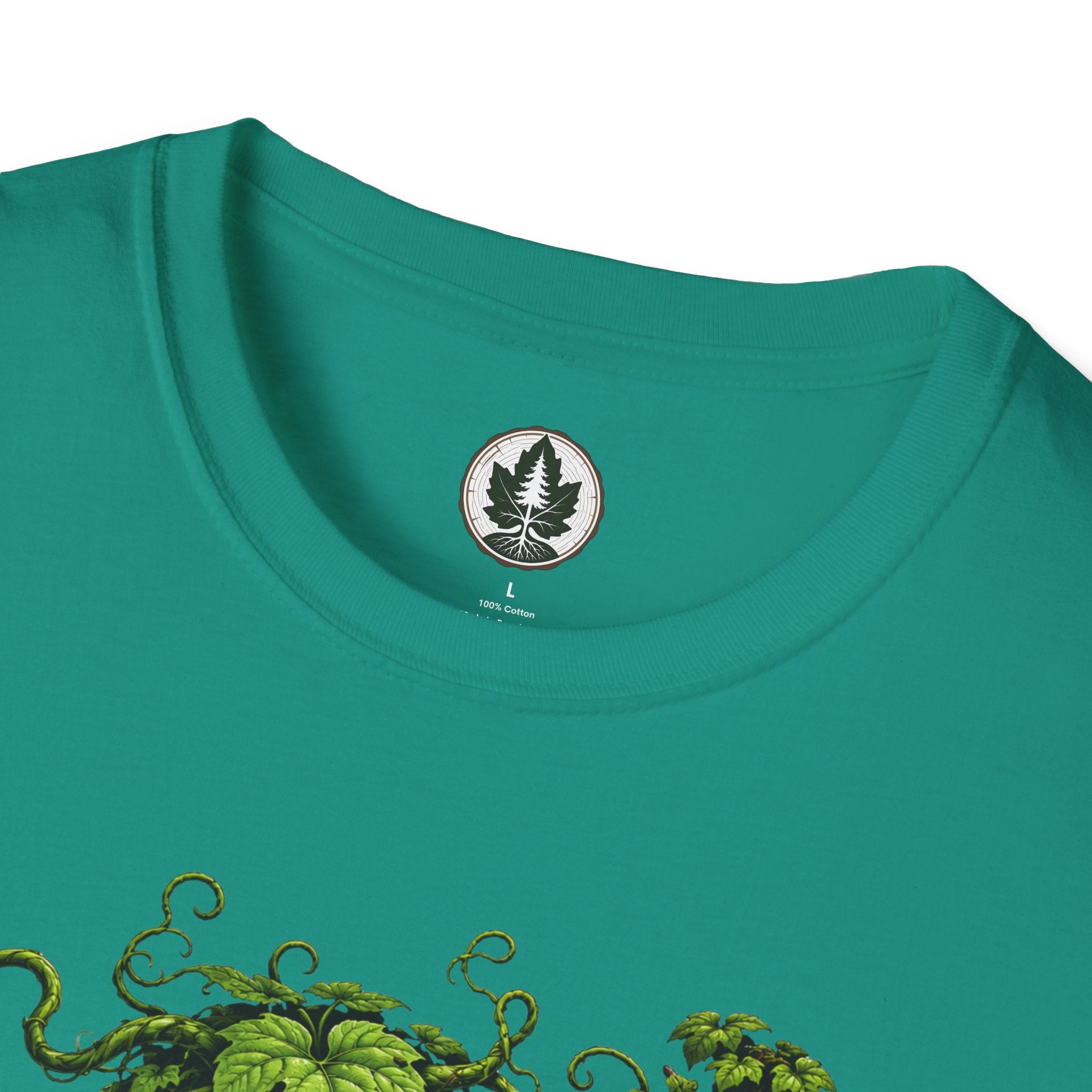 Kudzu Vine Monster with Garden Gnome Version 3 T‑Shirt
