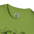 Kudzu Vine Monster with Garden Gnome Version 3 T‑Shirt