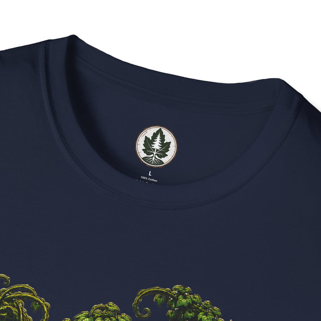 Kudzu Vine Monster with Garden Gnome Version 1 T‑Shirt