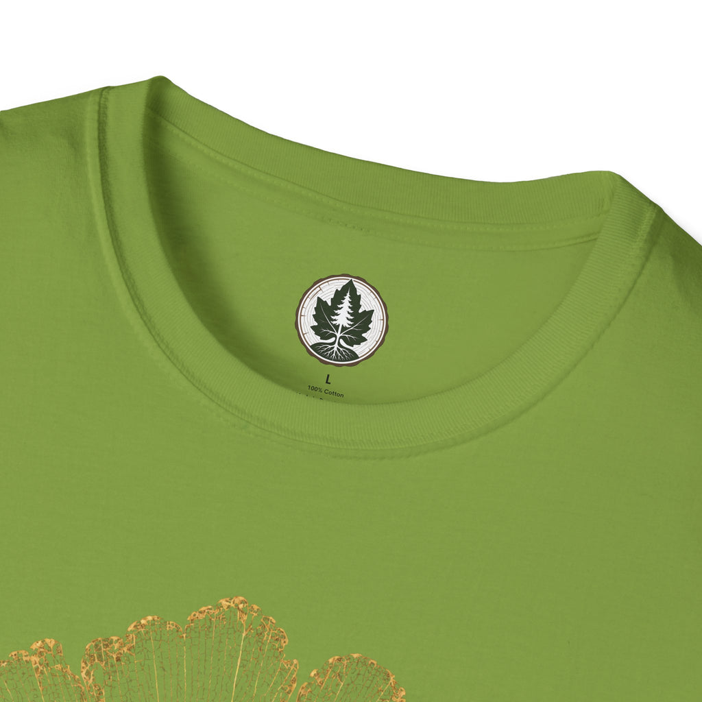 Skeleton Ginkgo Leaf T‑Shirt