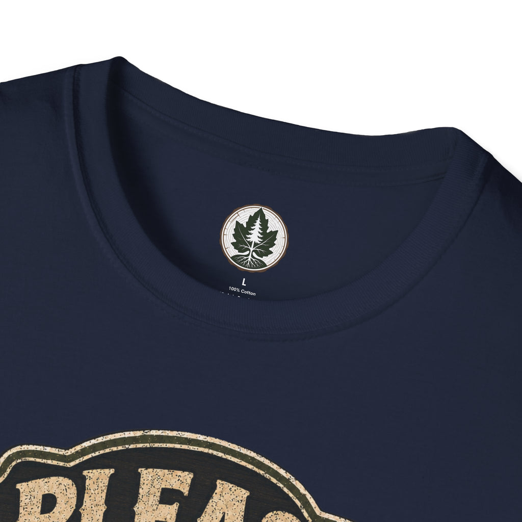Please Leaf Me Alone (This is Why I Work Alone) Version 3 T‑Shirt