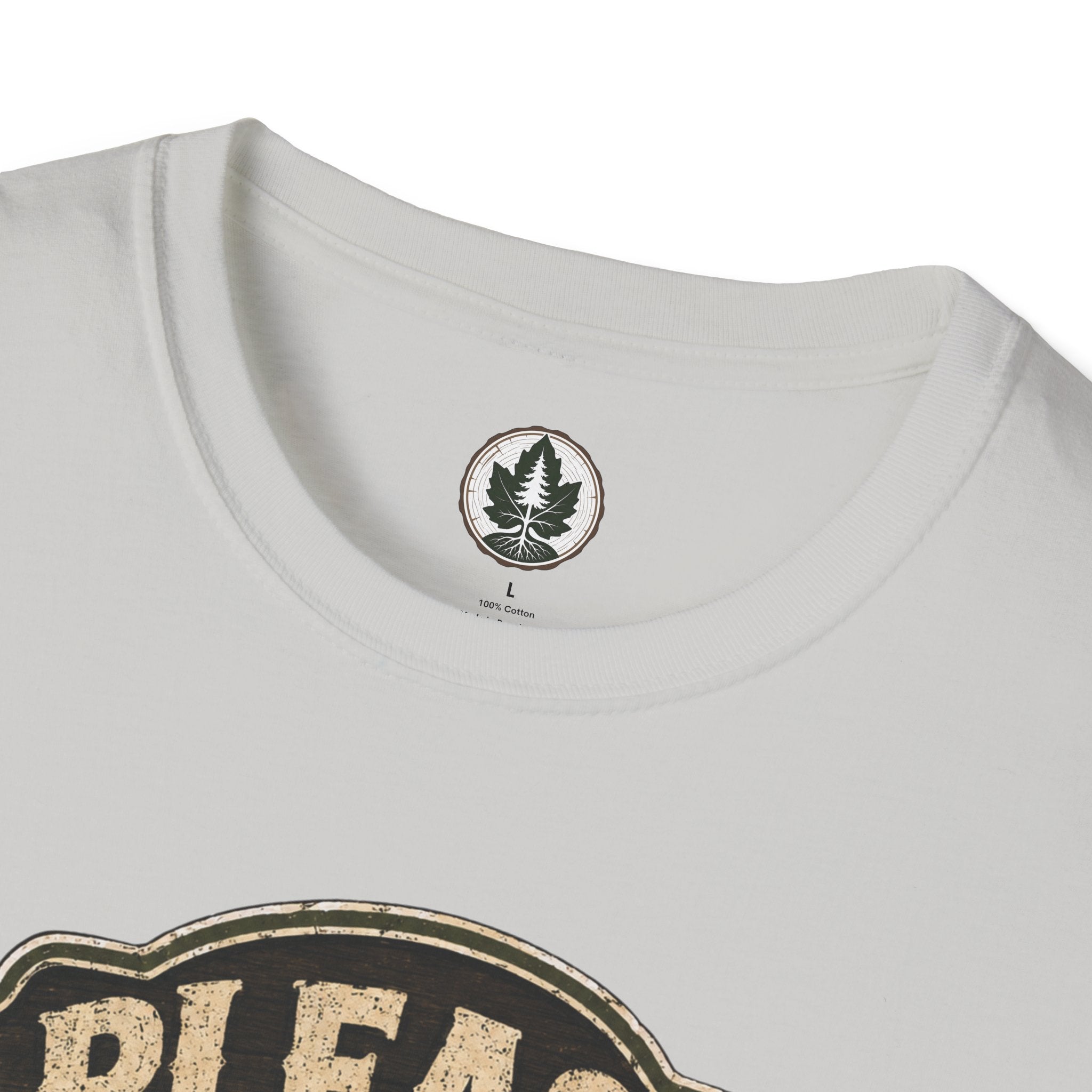 Please Leaf Me Alone (This is Why I Work Alone) Version 3 T‑Shirt
