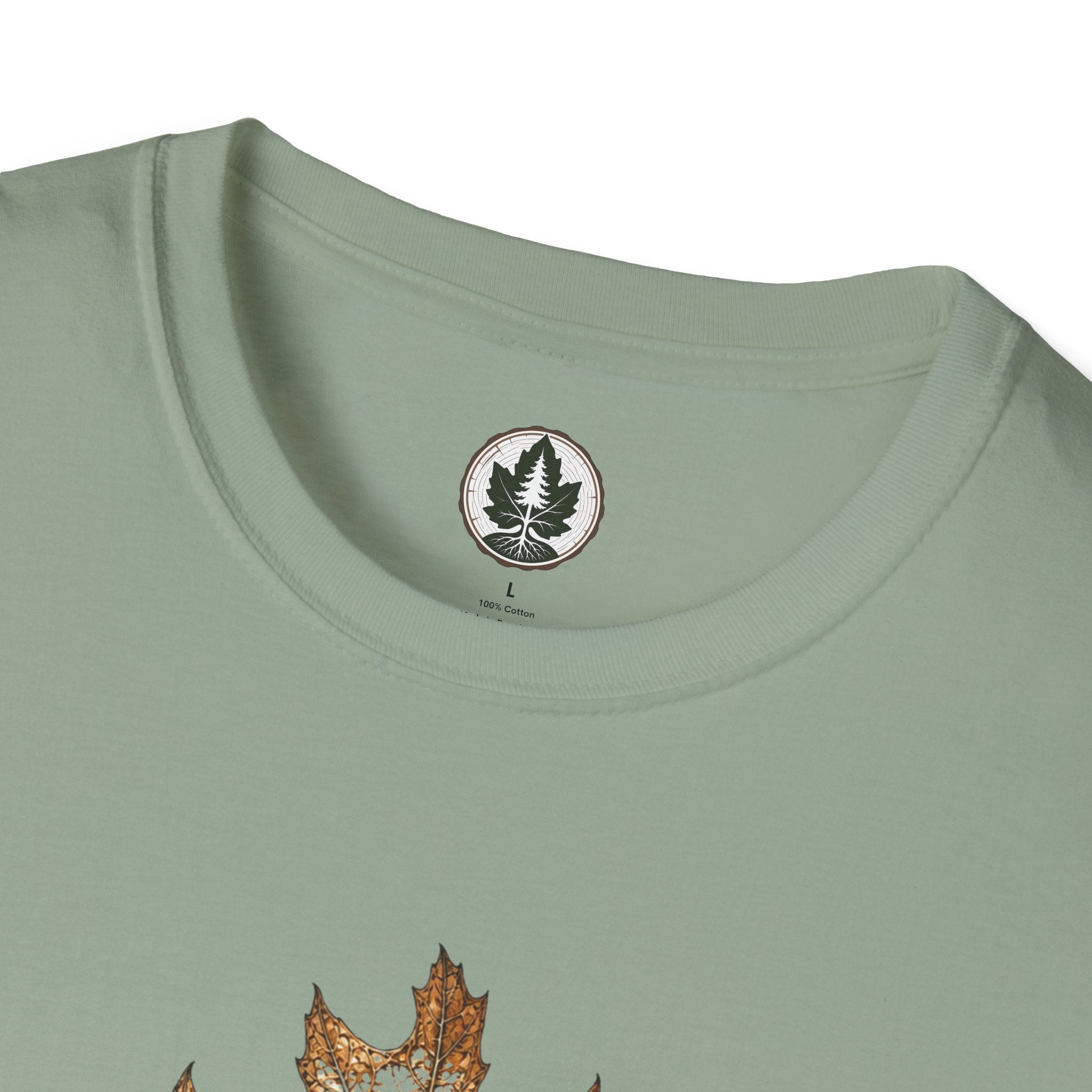 Skeleton Red Oak Leaf T‑Shirt