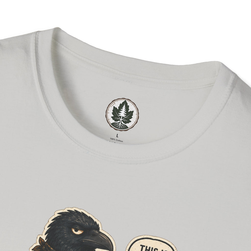 Please Leaf Me Alone (This is Why I Work Alone) Version 2 T‑Shirt