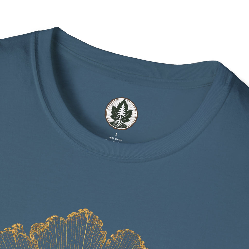 Skeleton Ginkgo Leaf T‑Shirt