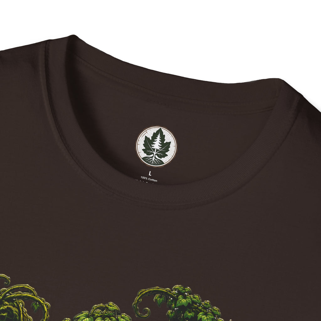 Kudzu Vine Monster with Garden Gnome Version 1 T‑Shirt