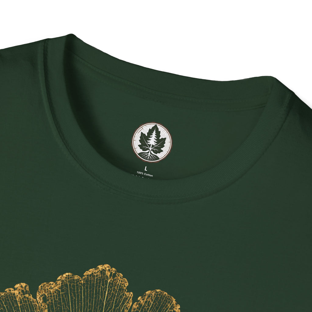 Skeleton Ginkgo Leaf T‑Shirt