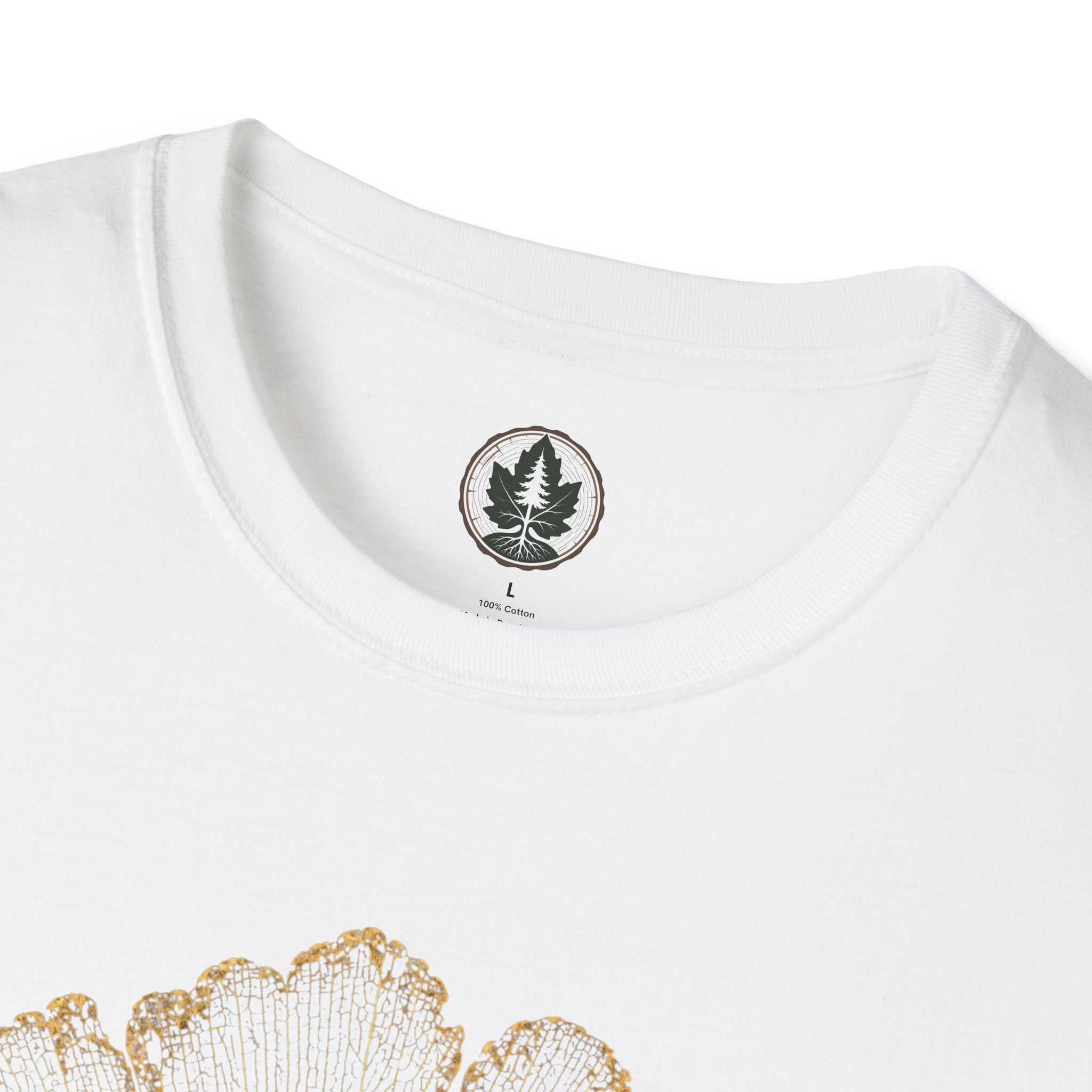 Skeleton Ginkgo Leaf T‑Shirt