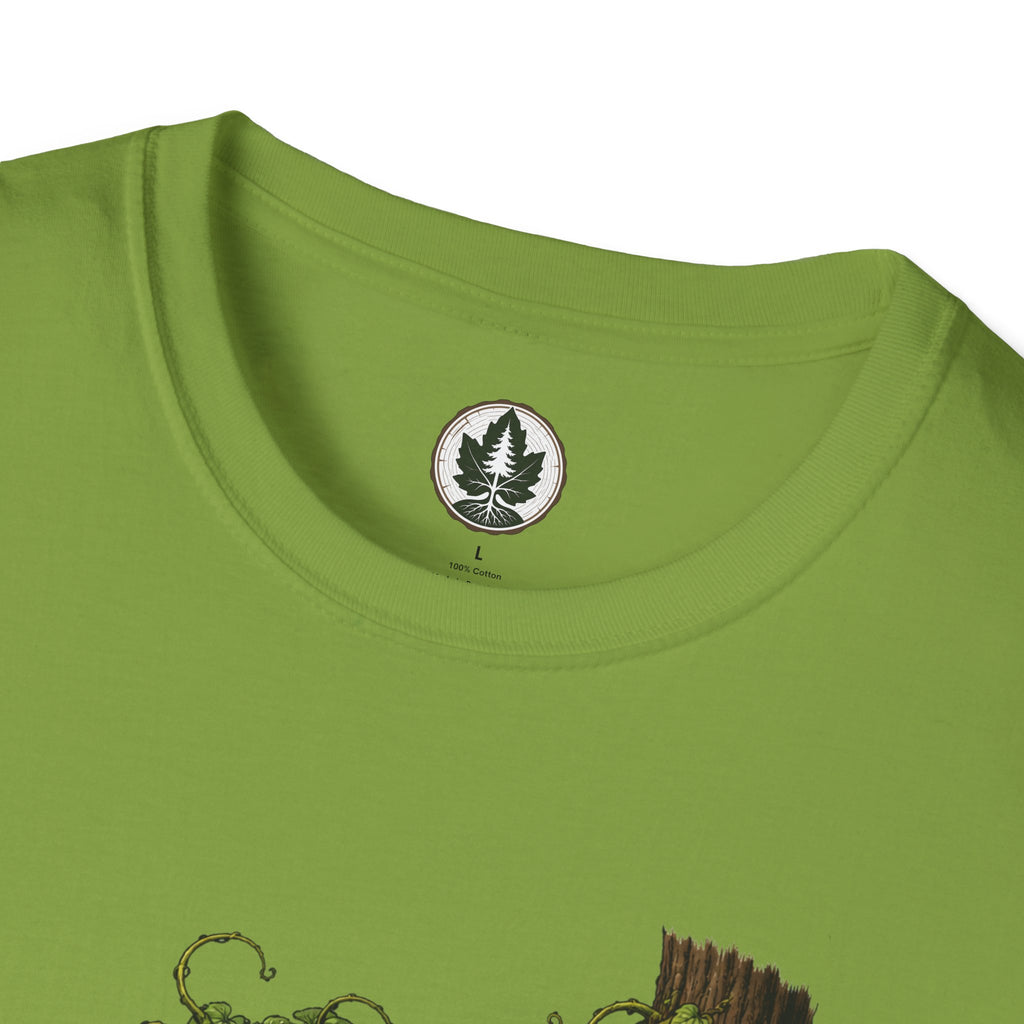 Kudzu Vine Monster with Garden Gnome Version 2 T‑Shirt