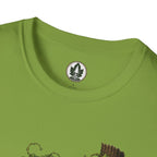 Kudzu Vine Monster with Garden Gnome Version 2 T‑Shirt