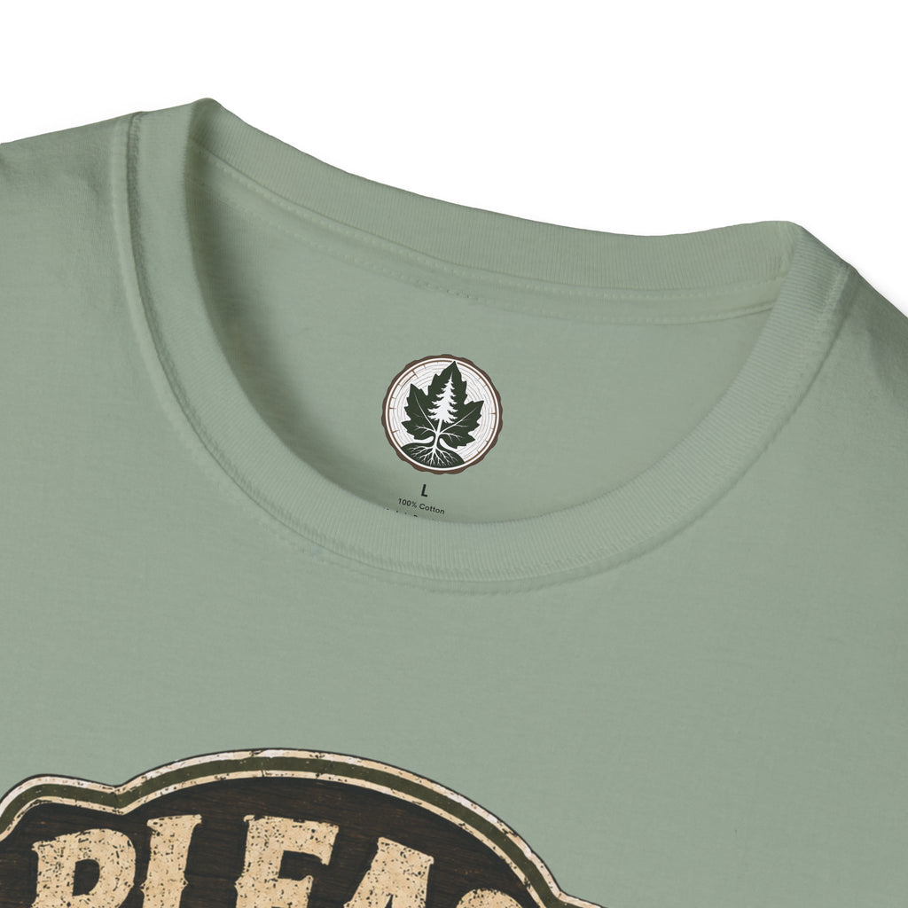 Please Leaf Me Alone (This is Why I Work Alone) Version 3 T‑Shirt