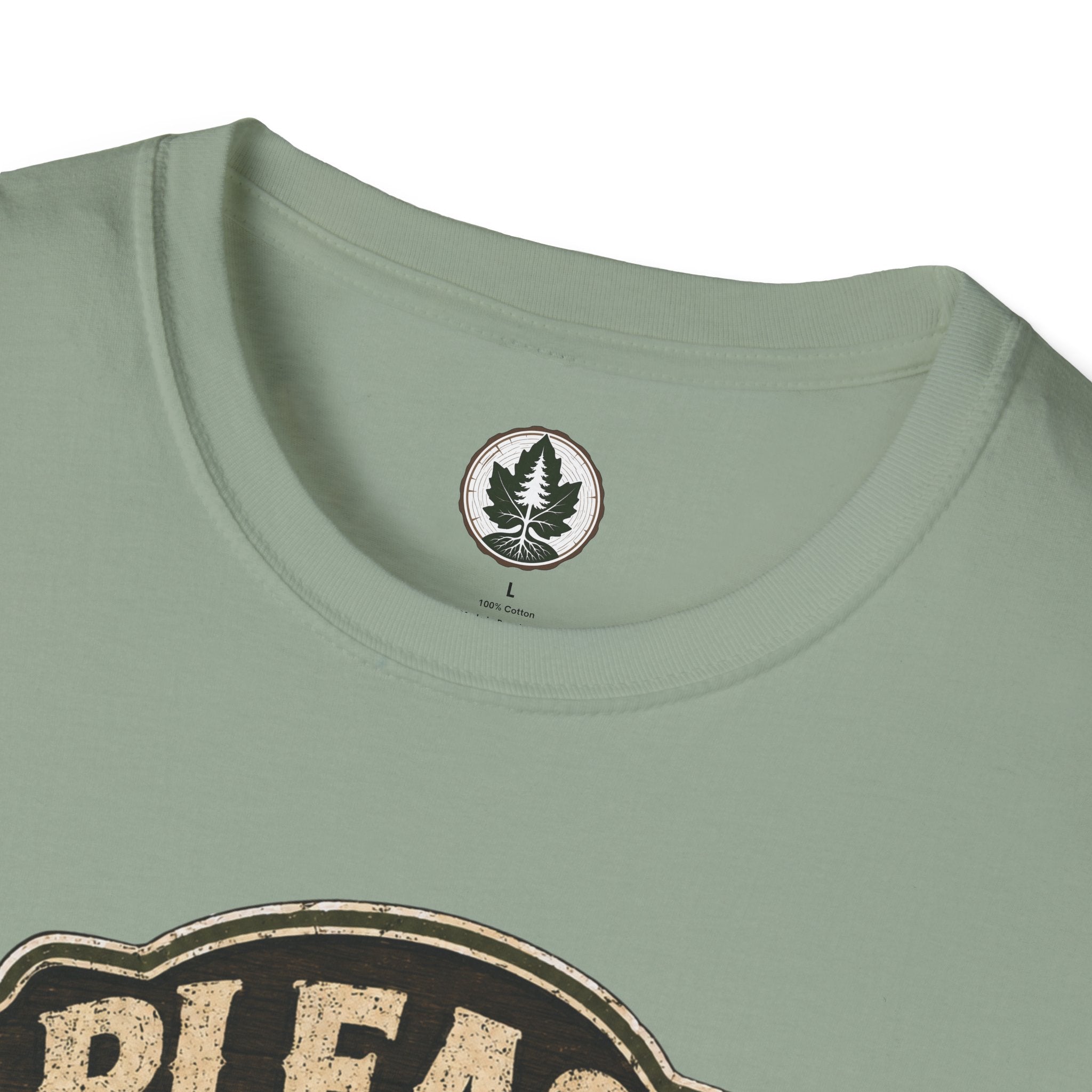 Please Leaf Me Alone (This is Why I Work Alone) Version 3 T‑Shirt